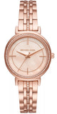 Michael Kors MK3643 Cinthia Quartz Women's Watch – Mother of Pearl Rose Gold Dial & Rose Gold Steel Strap