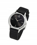 Calvin Klein Skirt Black Dial Black Leather Strap Watch for Women  - K2U231C1