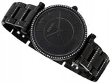 Fossil Carlie Black Dial Black Steel Strap Watch for Women - ES4488