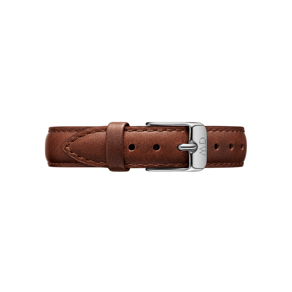 Daniel Wellington Classic Petite White Dial Brown Leather Strap Watch For Women - DW00100239