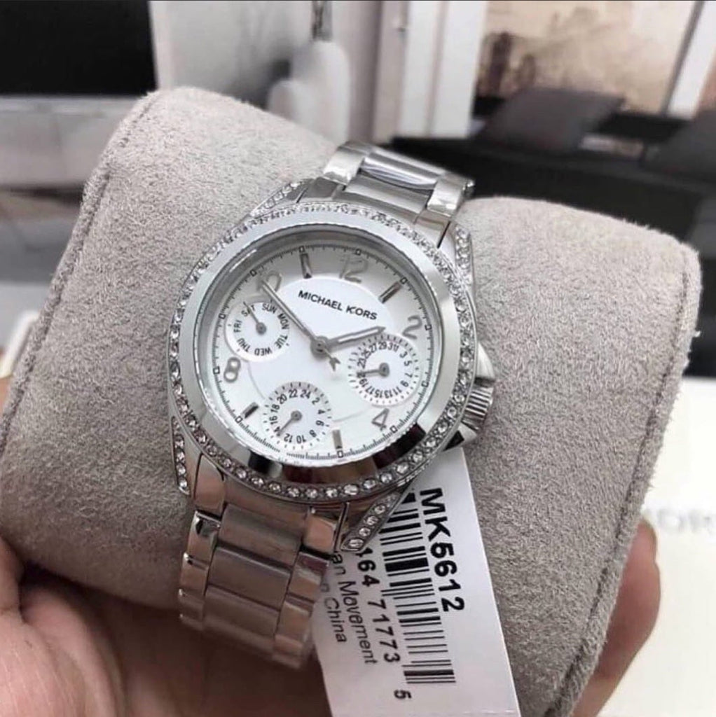 Michael Kors Blair Silver Dial SIlver Steel Strap Watch for Women - MK5612