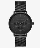 Michael Kors Irving Quartz Black Dial Black Mesh Bracelet Watch For Men - MK8742