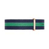 Daniel Wellington Classic Warwick White Dial Two Tone Nylon Strap Watch for Men - DW00100005