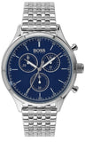 Hugo Boss 1513653 Companion Men's Watch – Blue Dial & Silver Steel Bracelet