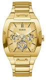 Guess GW0456G2 Phoenix Multi-Function Quartz Men's Watch – Gold Dial & Gold Steel Strap