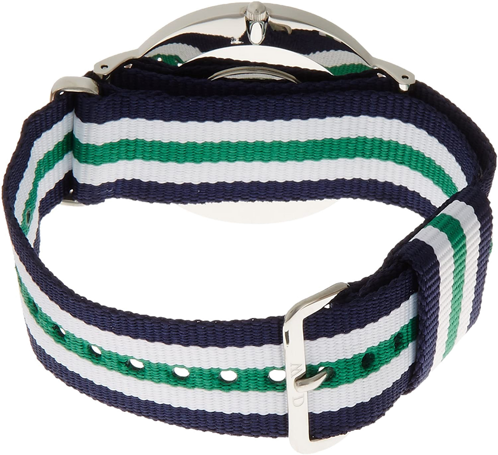 Daniel Wellington Classic Nottingham White Dial Two Tone NATO Strap Watch For Men - 0208DW