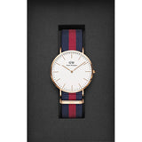 Daniel Wellington Classic Oxford White Dial Two Tone NATO Strap Watch For Men - DW00100001