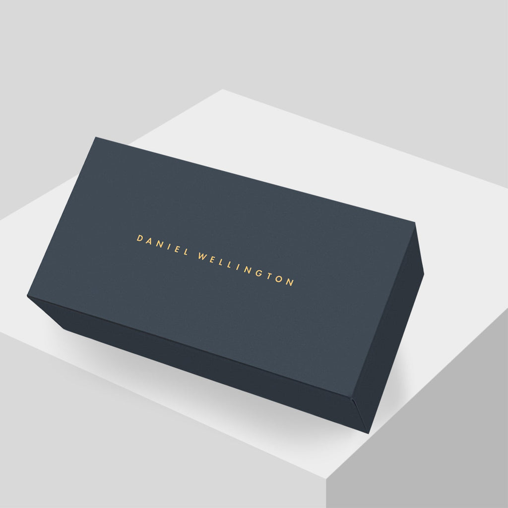 Daniel Wellington DW00100434 Quadro Women's Watch – White Dial & Black Leather Strap