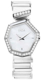 Dior CD18111X1006 Gem Dior Women's Watch – Mother of Pearl Diamonds White Dial & White Leather Strap