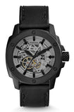 Fossil ME3134 Modern Machine Automatic Skeleton Men's Watch – Grey Dial & Black Steel Strap