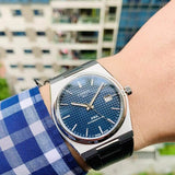 Tissot PRX Powermatic 80 Blue Dial Blue Leather Strap Watch for Men - T137.407.16.041.00