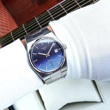 Tissot Powermatic 80 Automatic Gradient Blue Dial Silver Steel Strap Watch for Men - T137.407.11.051.01