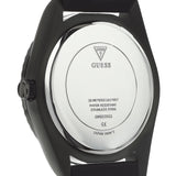Guess Connoisseur Black Dial Black Silicone Strap Watch For Men - GW0335G1