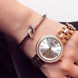 Swarovski Daytime Analog Gold Dial Gold Steel Strap Watch for Women - 5182231