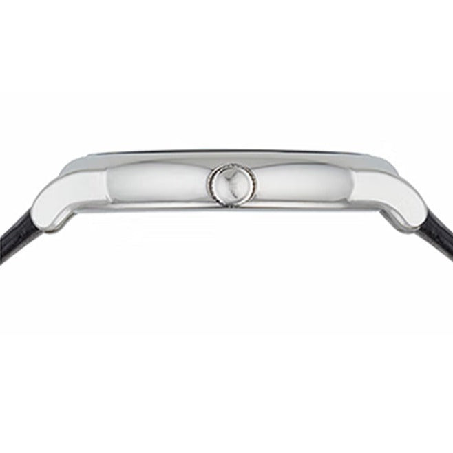 Emporio Armani Luigi Quartz Black Dial Black Leather Strap Watch For Men - AR2500