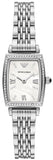 Emporio Armani AR11405 Gianni T-Bar Quartz Women's Watch – White Dial with Silver Steel Strap