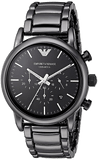 Emporio Armani AR1507 Luigi Chronograph Men's Watch – Black Dial & Black Stainless Steel Strap