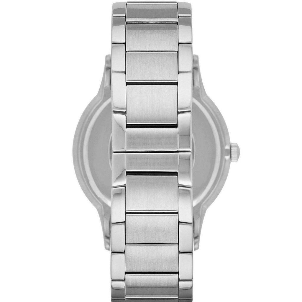 Emporio Armani Renato Quartz Grey Dial Silver Steel Strap Watch For Men - AR2514