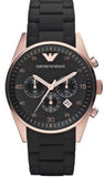 Emporio Armani AR5905 Sportivo Men's Watch – Black Dial & Black Steel Strap