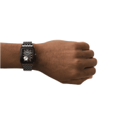 Emporio Armani AR60058 Meccanico Men’s Automatic Watch – Black Dial & Black Steel Strap