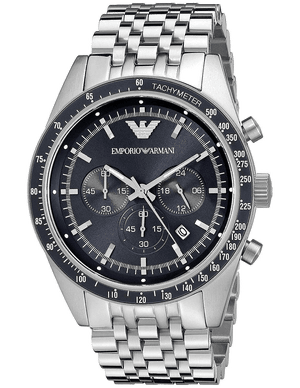 Emporio Armani Sportivo Chronograph Blue Stainless Steel Watch For Men - AR6072