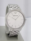 Emporio Armani Classic Quartz Silver Dial Silver Steel Strap Watch For Men - AR1745