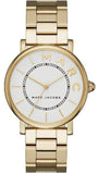 Marc Jacobs MJ3522 Roxy Quartz Women's Watch – White Dial & Gold Steel Strap