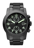 Marc Jacobs MBM5032 Larry Chronograph Men's Watch – Black Dial & Black Steel Strap