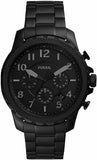 Fossil FS5603 Bowman Chronograph Men's Watch – Black Dial & Black Steel Bracelet