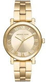 Michael Kors MK3456 Slim Runway Quartz Women's Watch – Gold Dial & Gold Steel Strap
