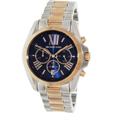 Michael Kors Bradshaw Blue Dial Two Tone Steel Strap Watch for Women - MK5606