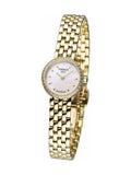 Tissot T-Lady Lovely Mother of Pearl Dial Gold Steel Strap Watch For Women - T058.009.63.116.00