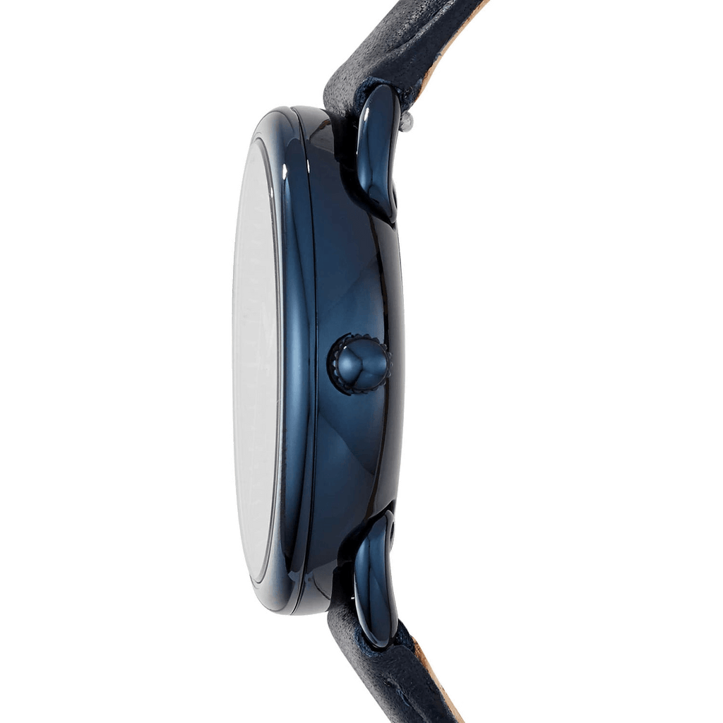 Fossil Tailor Blue Dial Blue Leather Strap Watch for Women - ES4092