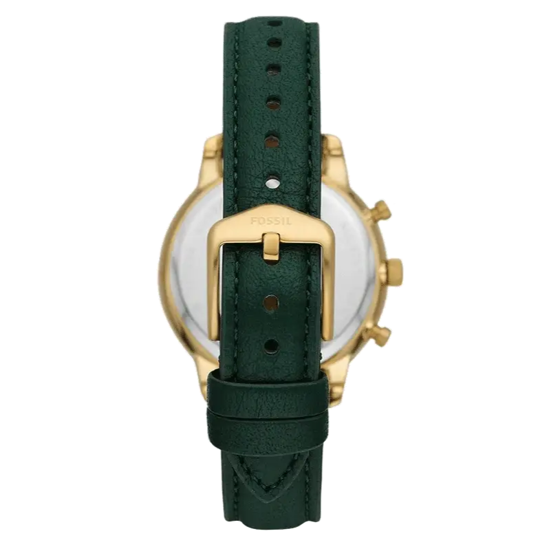 Fossil Neutra Chronograph Green Dial Green Leather Strap Watch for Women - ES5239