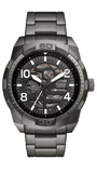 Fossil ME3255 Bronson Automatic Skeleton Men’s Watch – Black Dial & Grey Steel Strap