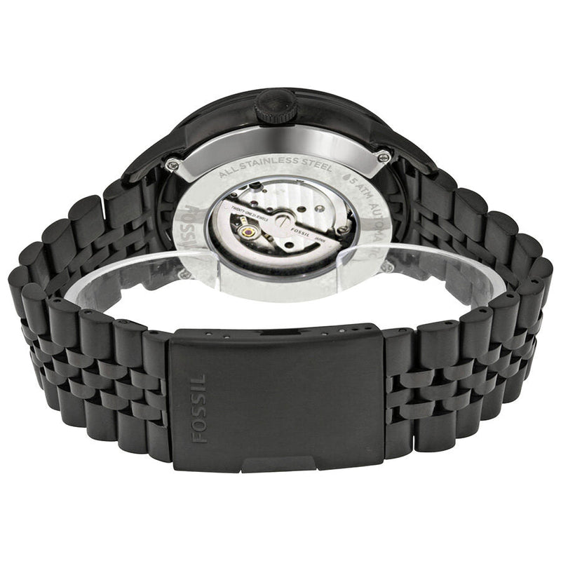 Fossil Townsman Multi Function Mechanical Black Dial Black Steel Strap Watch for Men - ME3062
