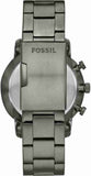 Fossil Goodwin Chrono Analog Black Dial Grey Steel Strap Watch for Men - FS5518