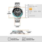 Fossil FS5827 FB-01 Chronograph Men’s Watch – Black Dial with Silver Steel Strap