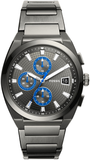 Fossil FS5830 Everett Men's Chronograph Watch – Grey Dial & Grey Steel Strap