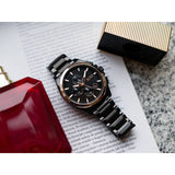 Hugo Boss Grandmaster Black Dial Black Steel Strap Watch for Men  - 1513885