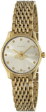 Gucci YA1265021 G-Timeless Quartz Women's Watch – Mother of Pearl Dial & Gold Steel Bracelet