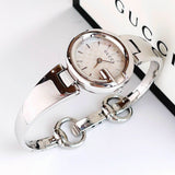 Gucci Guccissima Quartz Silver Dial Silver Steel Strap Watch For Women - YA134511
