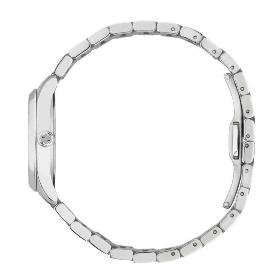 Gucci G Timeless Quartz Mother of Pearl Pink Dial Silver Steel Strap Watch For Women - YA1265013