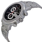 Gucci G Chrono Black Dial Silver Steel Strap Watch For Men - YA101309