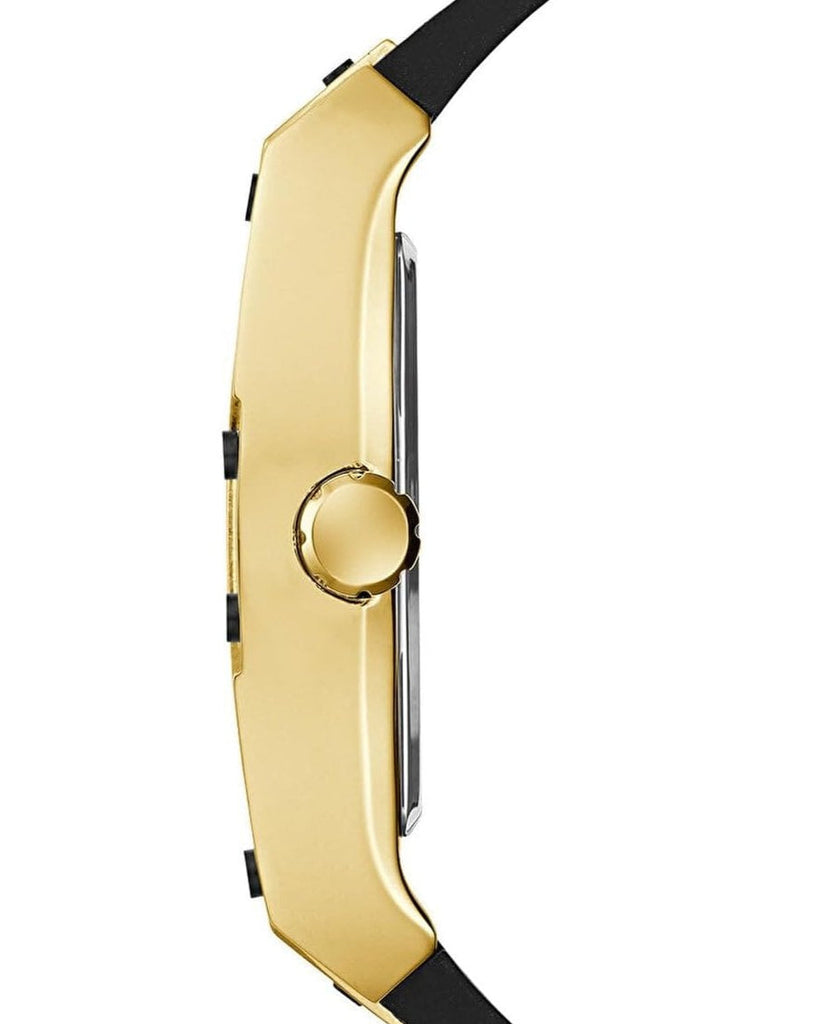 Guess Legend Black Dial Black Rubber Strap Watch For Men - GW0500G1