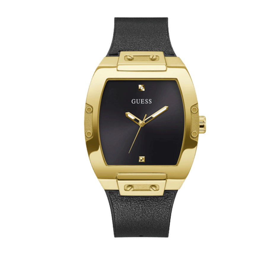 Guess Phoenix Black Dial Black Rubber Strap Watch for Men - GW0386G3