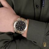 Guess Zeus Chronograph Diamonds Black Dial Black Silicone Strap Watch For Men - GW0208G2