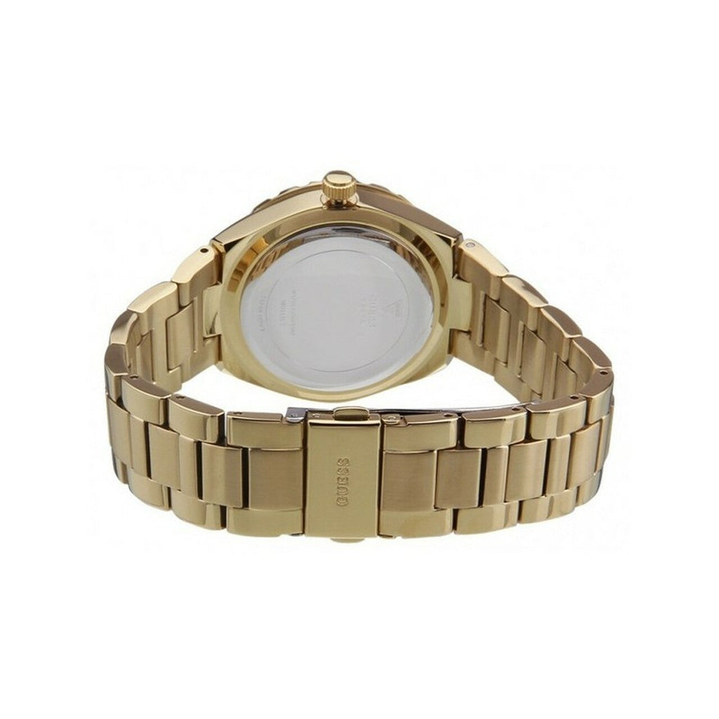 Guess Viva Diamonds Gold Dial Gold Steel Strap Watch for Women - W0111L2