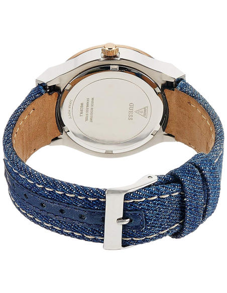 Guess Jet Setter Analog Blue Dial Blue Denim Strap Watch For Women - W0289L1