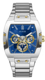 Guess GW0456G5 Phoenix Men's Watch – Blue Dial & Silver Steel Strap with Multifunction
